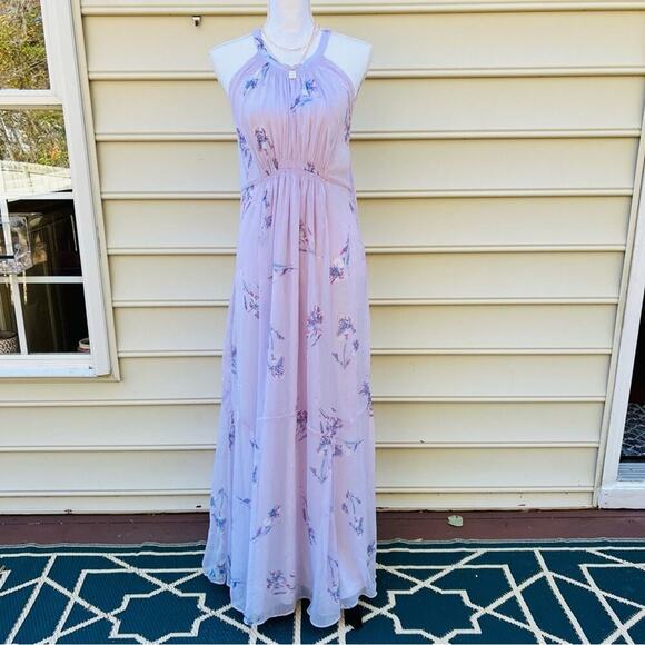 A Pea in the Pod Maternity Lilac Maxi Dress - Picture 2 of 9